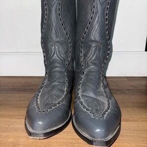 Dan Post Tan and Gray Cowboy Boots